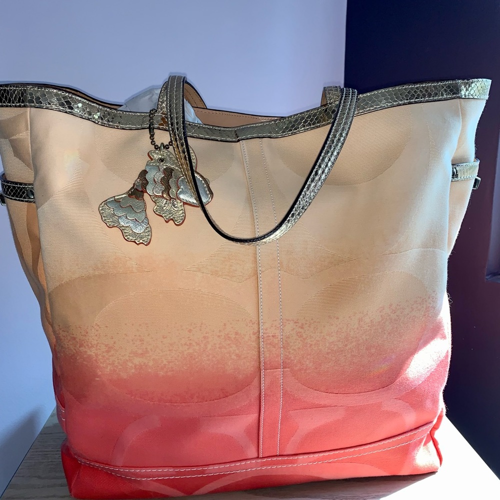 Limited edition Coach Jumbo Tye Dye Tote/Beach Bag